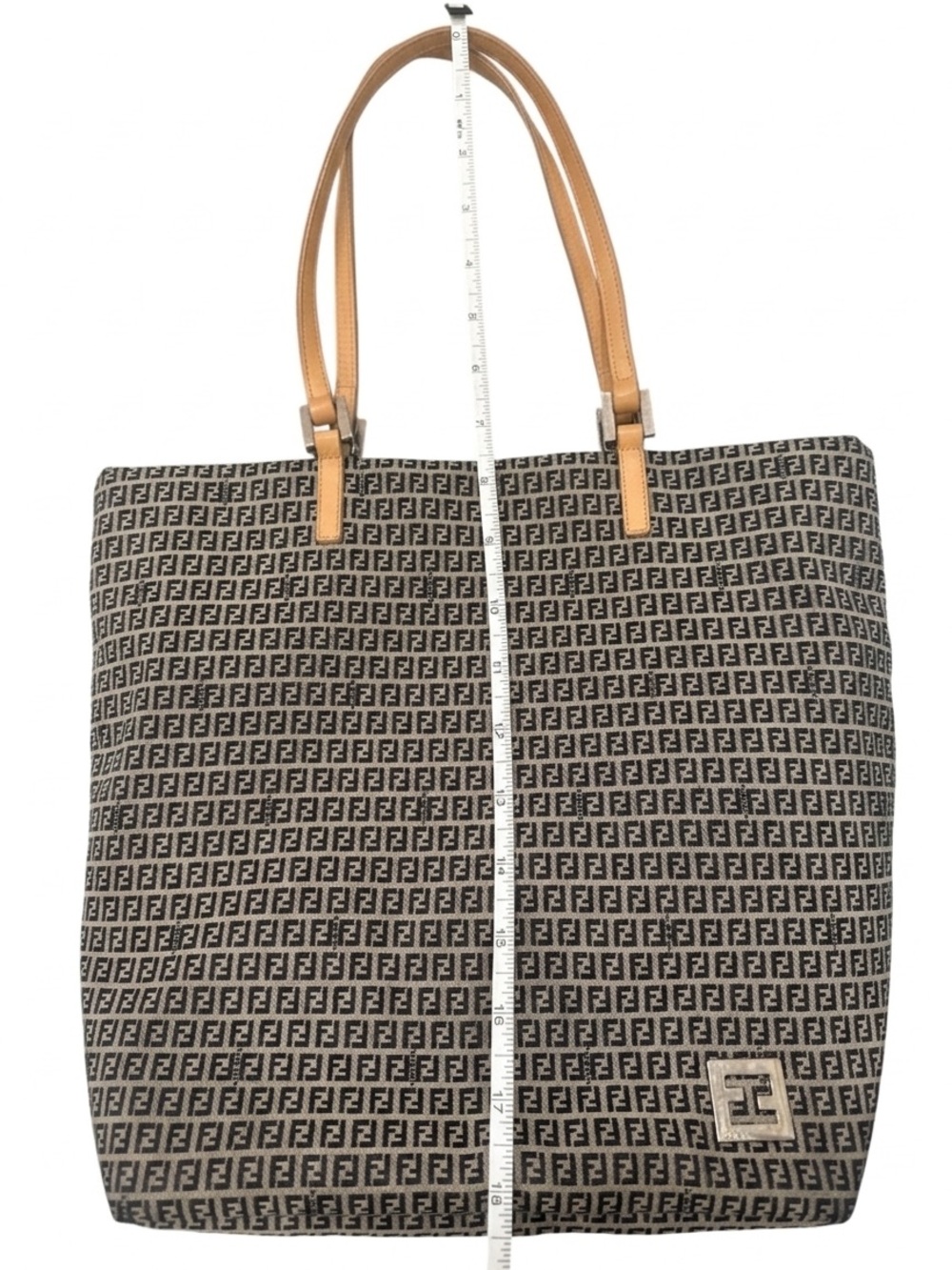 FENDI Zucchino Monogram‎ Canvas Tote Bag
Authentic - Y2K Vintage - Picture 13 of 15